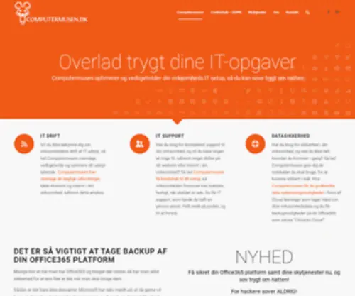 Computermusen.dk(Forside) Screenshot
