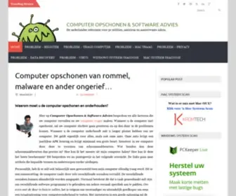 Computeropschonen.com(Hoe kun je het beste de computer opschonen) Screenshot