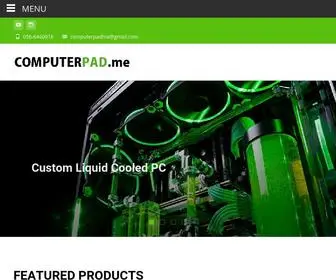 Computerpad.me(Gaming pc Gaming Computers Custom Liquid Cooling pc parts) Screenshot