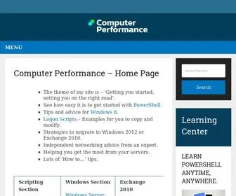 Computerperformance.co.uk(Windows Server 2012) Screenshot