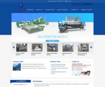 Computerquiltingmachine.com(Quality Computer Quilting Machine &amp; Multi Needle Quilting Machine Manufacturer) Screenshot