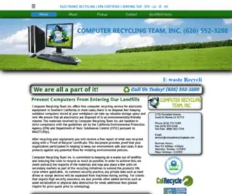 Computerrecyclingteam.com(Computer Recycling Team) Screenshot