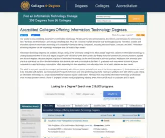 Computerrepairtraining.org(Accredited Colleges Offering Information Technology Degrees) Screenshot