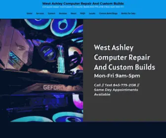 Computersandcustoms.com(West Ashley Computer Repair And Custom Builds) Screenshot