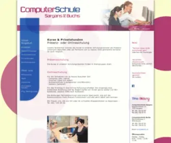 Computerschule-Sargans.ch(Computerschule Sargans) Screenshot