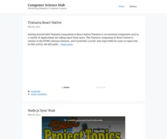 Computersciencehub.io(Computer Science Hub) Screenshot