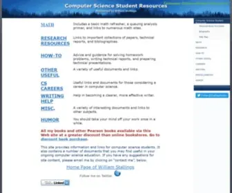 Computersciencestudent.com(Computer Science Student Resources) Screenshot