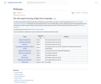 Computersciencewiki.org(Computer Science Wiki) Screenshot