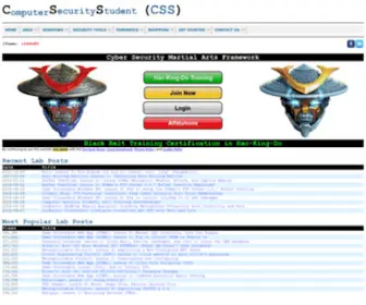 Computersecuritystudent.com(Computer Security Student) Screenshot