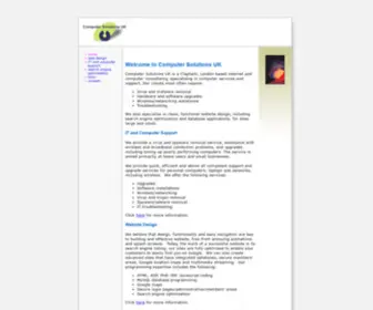 Computersolutionsuk.com(IT and Computer Support) Screenshot