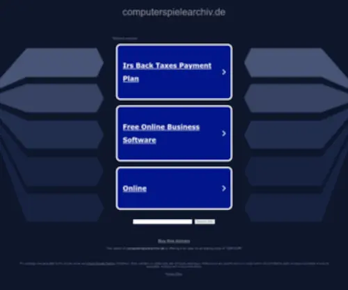 Computerspielearchiv.de(Übersicht aktueller und älterer Computer) Screenshot