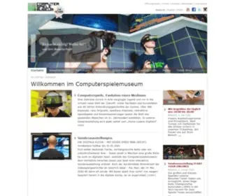 Computerspielemuseum.de(Startseite) Screenshot