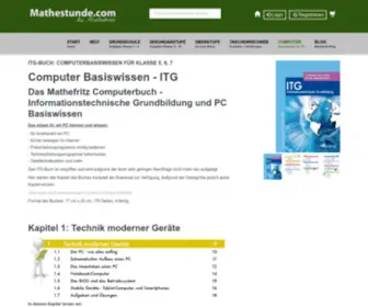 Computerstunde.com(Computer Basiswissen und informationstechnische Grundbildung) Screenshot