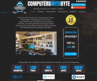 Computerswithbyte.com(Computer and Phone Repair) Screenshot