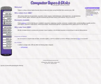 Computertapesanddisks.com(Computer Tapes and Disks from Gardner Business Services) Screenshot