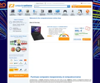 Computeruniverse.com(Computer & Technik günstig kaufen) Screenshot