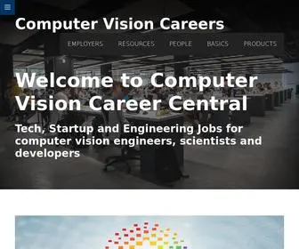 Computervisioncareers.com(Computer Vision Careers) Screenshot