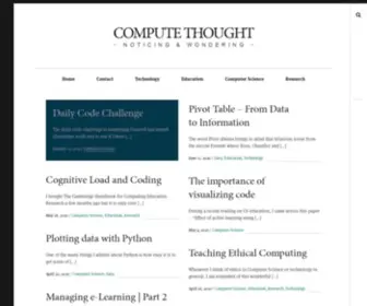 Computethought.blog(Noticing & wondering) Screenshot