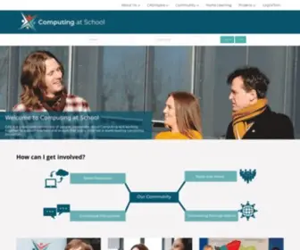 Computingatschool.org.uk(Computing at School (CAS) Home Page) Screenshot