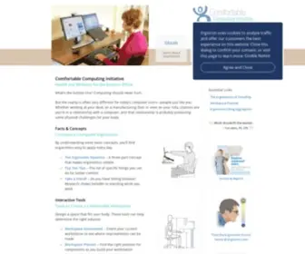 Computingcomfort.org(The Comfortable Computing Initiative) Screenshot