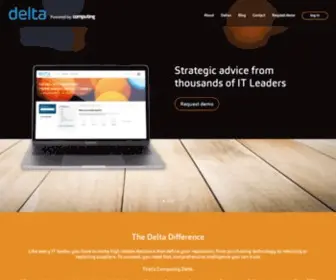 Computingdelta.com(Europe's first independent market analysis tool for IT leaders) Screenshot