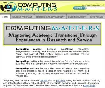 Computingmatters.org(Computing MATTERS) Screenshot