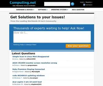 Computing.net(Computer Tech Support Forum) Screenshot