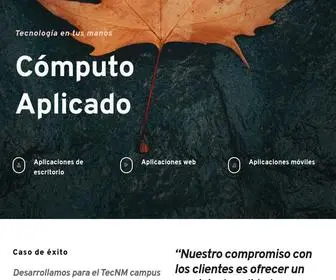 Computoaplicado.com(Cómputo Aplicado) Screenshot