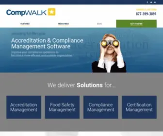 Compwalk.com(Accreditation & Compliance Management Software) Screenshot