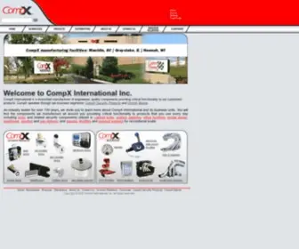Compx.com(CompX Security Products) Screenshot
