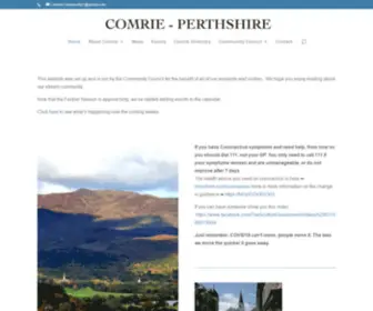 Comrie.org.uk(Comrie Community Website) Screenshot