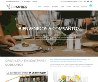 Comsantos.com.mx(Cristalería) Screenshot