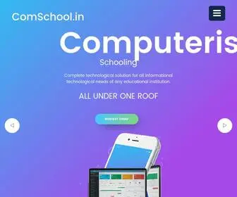Comschool.in(App Landing Page) Screenshot