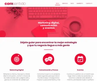 Comsentido.es(Marketing, comunicación y eventos) Screenshot
