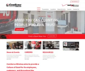 Comservewireless.com(The Speed You Need) Screenshot
