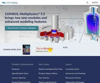Comsol.co.in(Software for Multiphysics Simulation) Screenshot