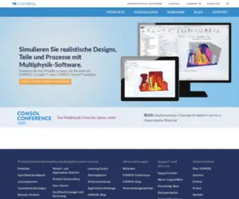Comsol.de(Software für Multiphysik) Screenshot