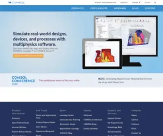 Comsol.eu(Software for Multiphysics Simulation) Screenshot