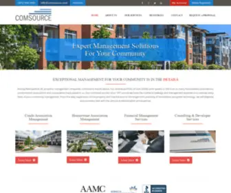 Comsource.com(Community Association Management Company serving Washington DC) Screenshot