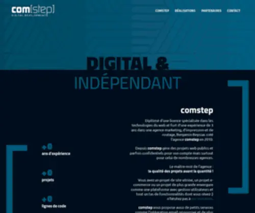 Comstep.fr(Développeur Web Indépendant) Screenshot