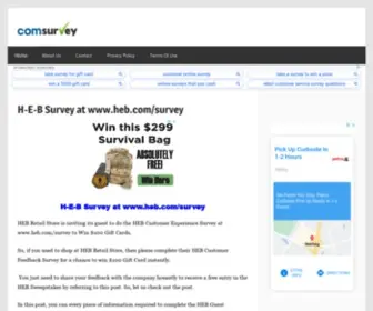 Comsurveys.com(Check How to Complete the H) Screenshot