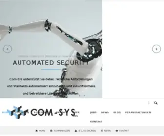 Comsys.de(Communication Systems Gesellschaft f) Screenshot