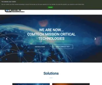 Comtech-MCT.com(Comtech Mission Critical Technologies) Screenshot