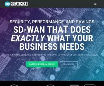 Comtech21.com(Comtech21 a nationwide reseller of telecommunication services and) Screenshot