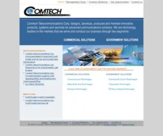 Comtechtel.com(Comtech Telecommunications Corp) Screenshot