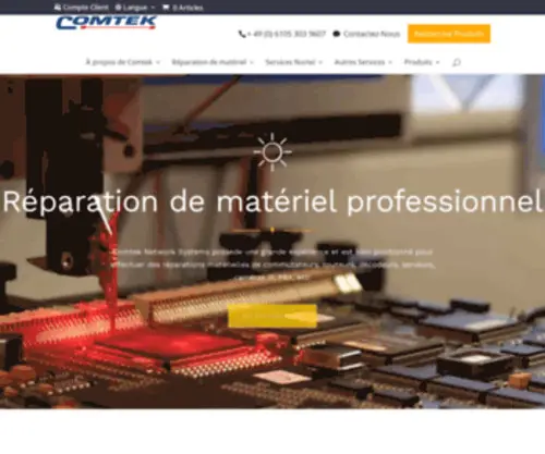 Comtek.fr(Comtek Network Systems (UK) Ltd) Screenshot