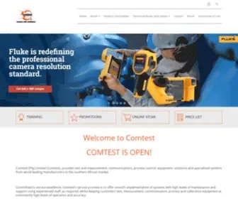 Comtest.co.za(Test & Measurement Tools) Screenshot