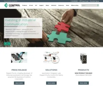 Comtrol.com(Industrial Ethernet & Device Connectivity Products) Screenshot