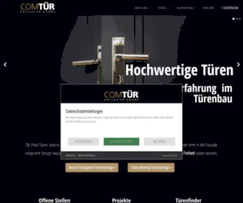 Comtuer.de(In unserer Türenmanufaktur trittt moderne Technik auf traditionelle Handwerkskunst. Das Ergebnis) Screenshot