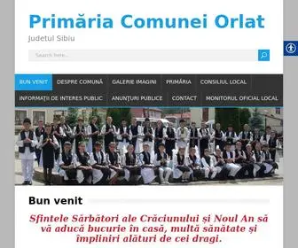 Comunaorlat.ro(Primăria Comunei Orlat) Screenshot